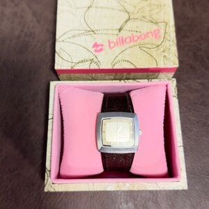 Billabong Silver Dial with Brown Strap Watch